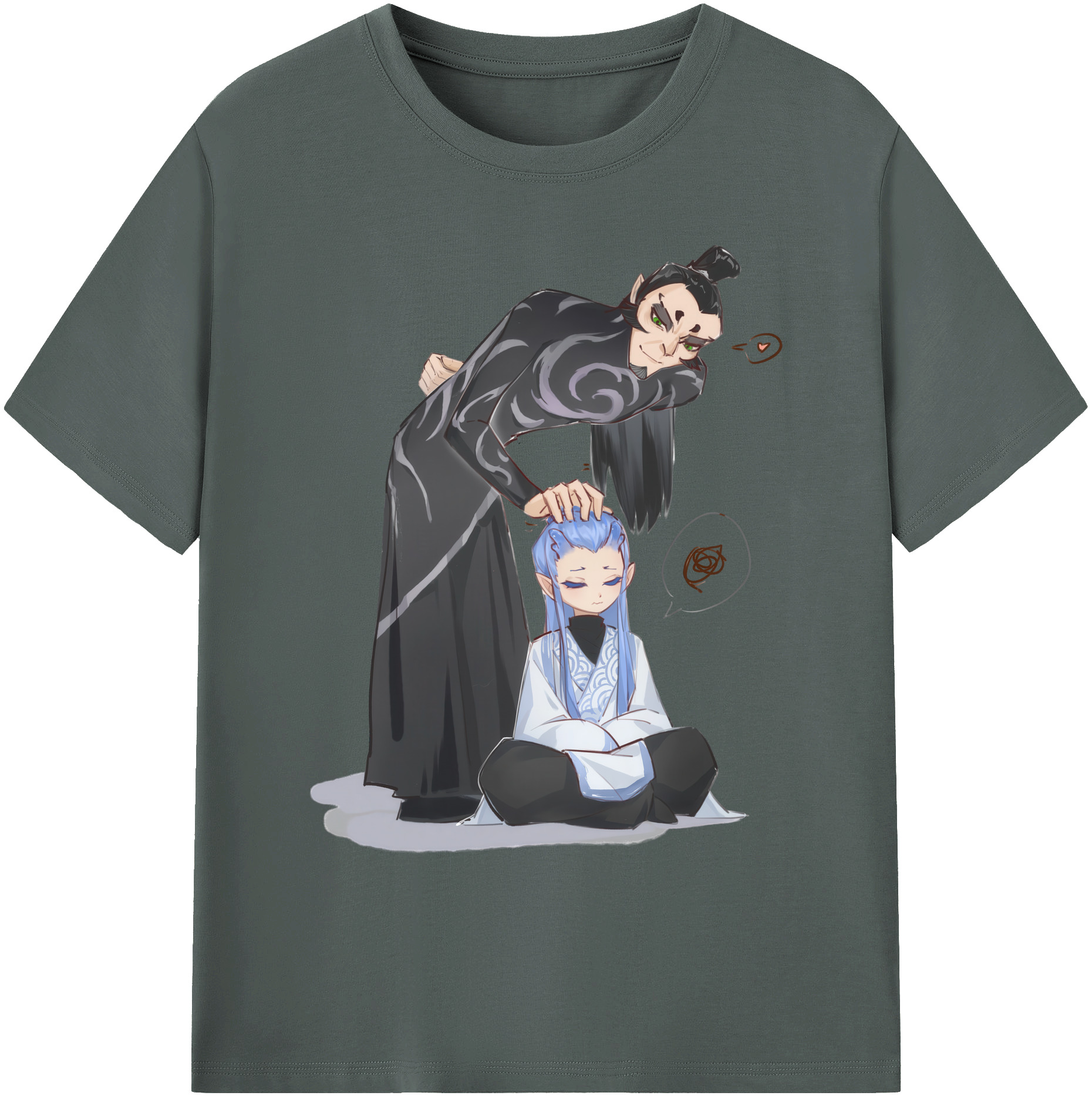 （画像用） Ne Zha 2 ナタ 魔童の大暴れ 綿100％ メンズ半袖Tシャツ｜肌触りやわらか＆通気性